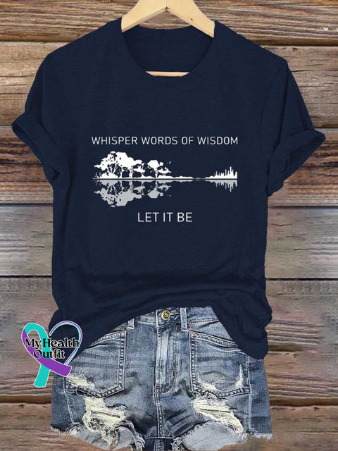 Whisper Words Of Wisdom Let It Be T-Shirt Blue / S