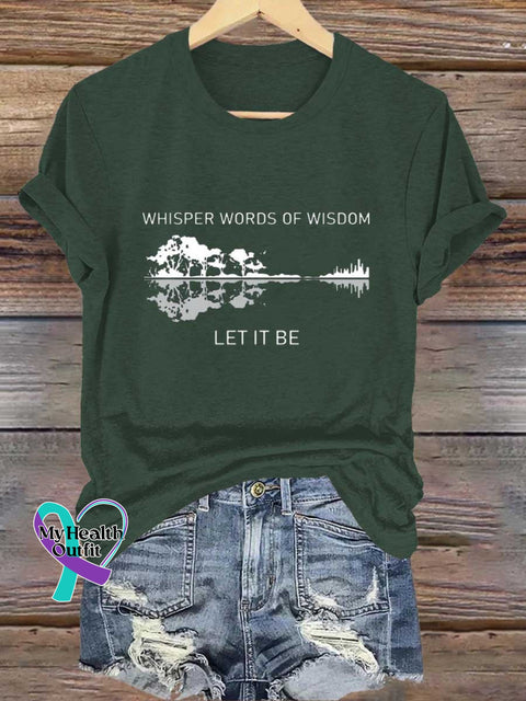 Whisper Words Of Wisdom Let It Be T-Shirt Green / S