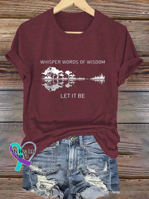 Whisper Words Of Wisdom Let It Be T-Shirt Red / S