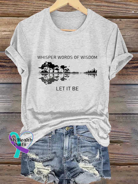 Whisper Words Of Wisdom Let It Be T-Shirt White / S