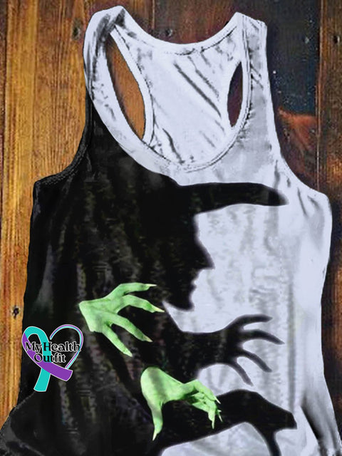 Witch Halloween Art Print Tank Top