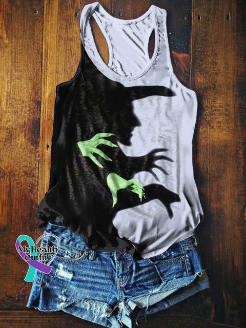 Witch Halloween Art Print Tank Top Muilticolor / S