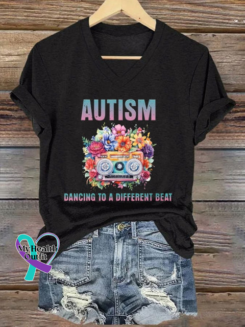 Women’s Autism Awareness T-shirt Black / S