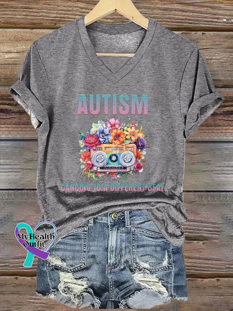 Women’s Autism Awareness T-shirt Light Grey / S
