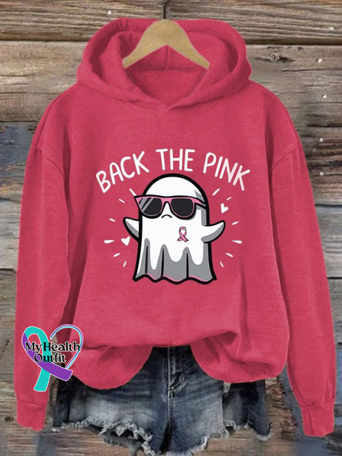 Women’s Back The Pink Breast Cancer Awareness Casual Hoodie Fuchsia / S