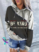 Women’s Be Kind It’s Really Not That Hard Casual Sweatshirt Black / S