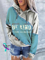 Women’s Be Kind It’s Really Not That Hard Casual Sweatshirt Blue / S