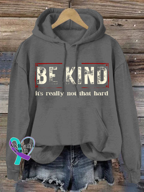 Women’s Be Kind It’s Really Not That Hard Casual Sweatshirt Grey / S