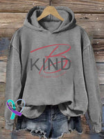 Women’s Be Kind It’s Really Not That Hard Print Casual Sweatshirt Grey / S