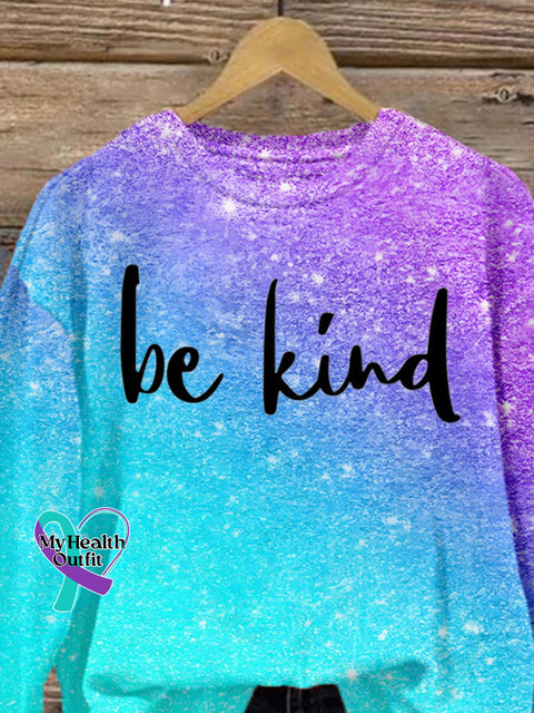 Women’s Be Kind Print Casual Sweatshirt