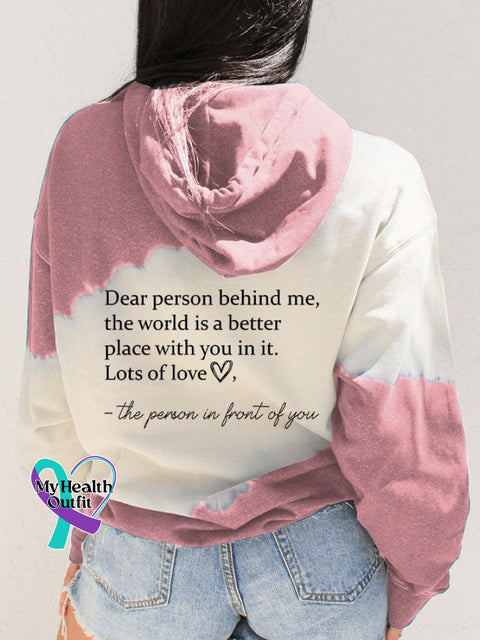 Women’s Be Kind Print Pocket Casual Hoodies