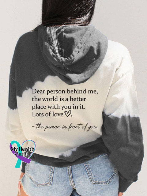 Women’s Be Kind Print Pocket Casual Hoodies