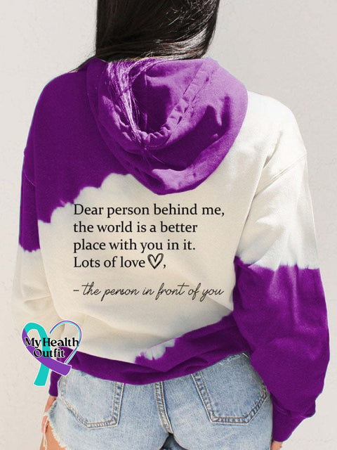 Women’s Be Kind Print Pocket Casual Hoodies