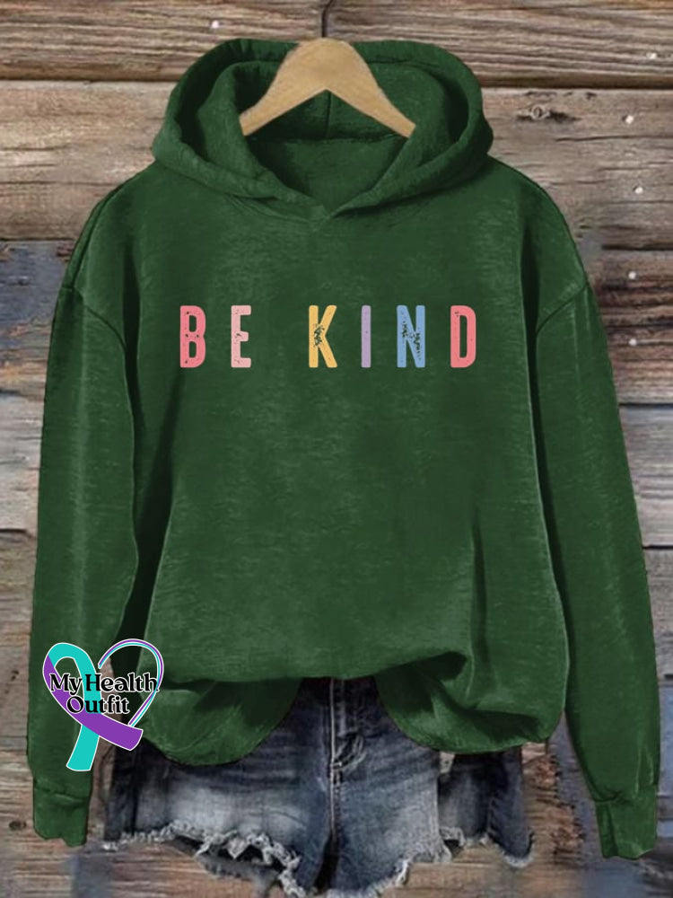 Women’s Be Kind Print Sweatshirt Green / S