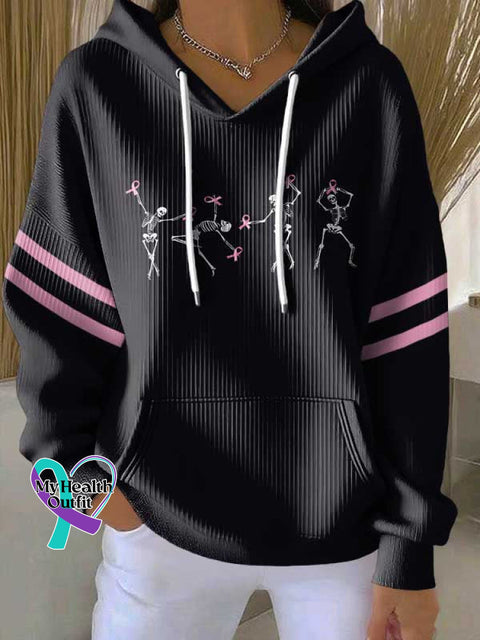 Breast Cancer Awareness Art Casual Sweatshirt Multicolor / S