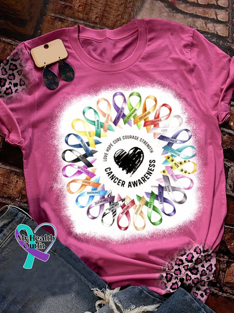 Women’s Breast Cancer Awareness Crewneck T-Shirt Pink / S