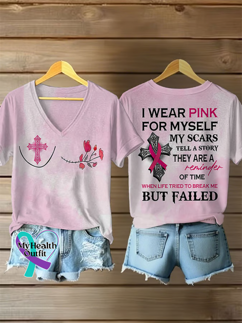 Women’s Breast Cancer Awareness I Wear Pink For Myself My Scars Tell A Story They Are A Reminder Of Time When Life