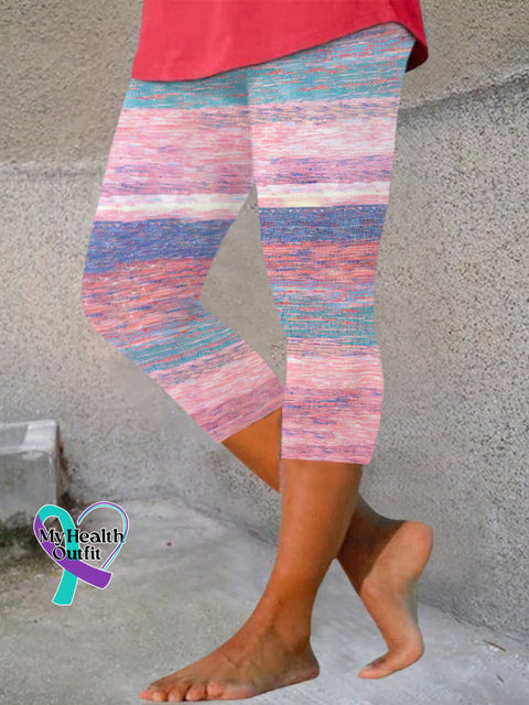 Women’s Breast Cancer Awareness Print Leggings Picture 1 / S
