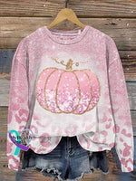 Women’s Breast Cancer Awareness V-Neck Casual T-Shirt Sweatshirt / S