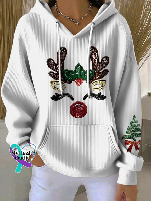 Women’S Casual Christmas Print Sweatshirt Green / S