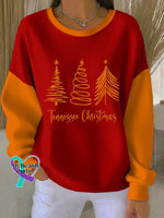 Women’s Casual Christmas Print Sweatshirt Red / S