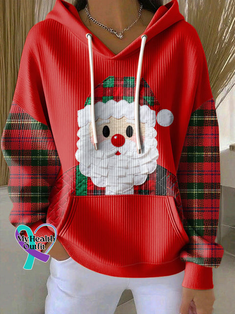 Women’s Casual Christmas Santa Claus Print Sweatshirt Picture 1 / S
