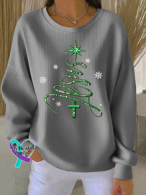 Women’s Casual Faith Christmas Sweatshirt Grey / S