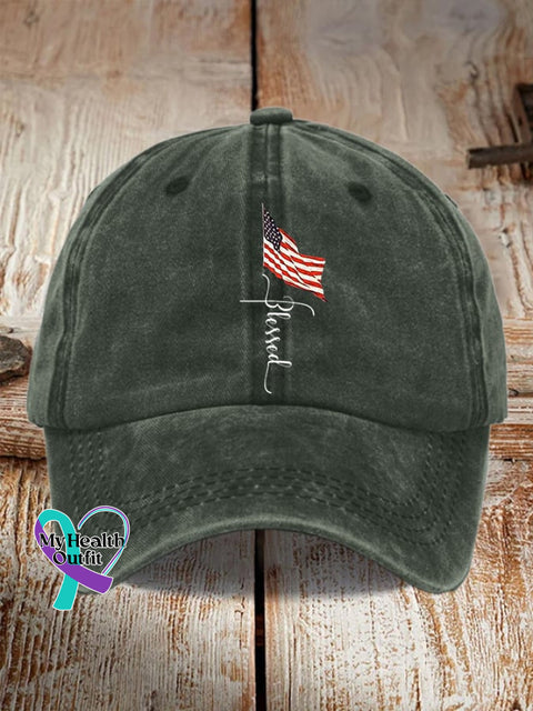 Women’s Casual Faith Print Baseball Cap Army Green / One-Size