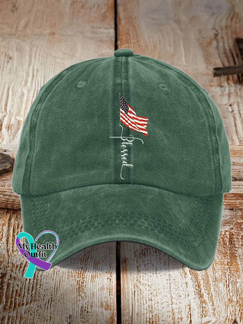 Women’s Casual Faith Print Baseball Cap Grass Green / One-Size