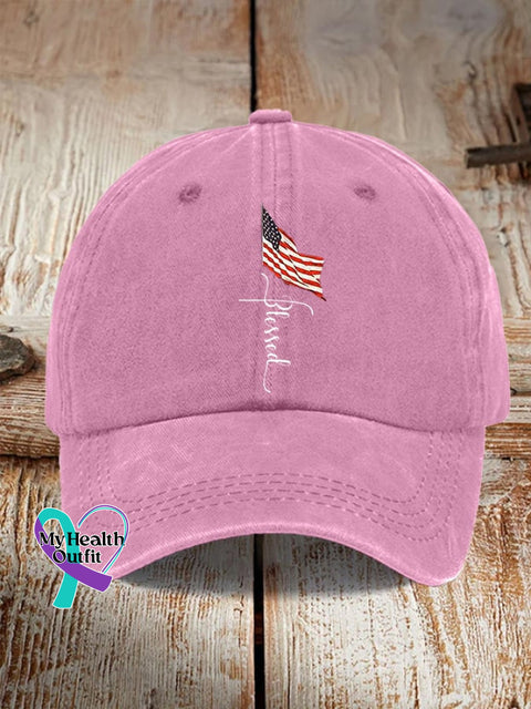 Women’s Casual Faith Print Baseball Cap Pink / One-Size