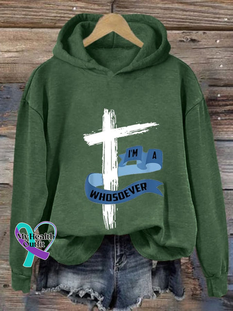 Women’s Casual Printed Long Sleeve Sweatshirt Green / S