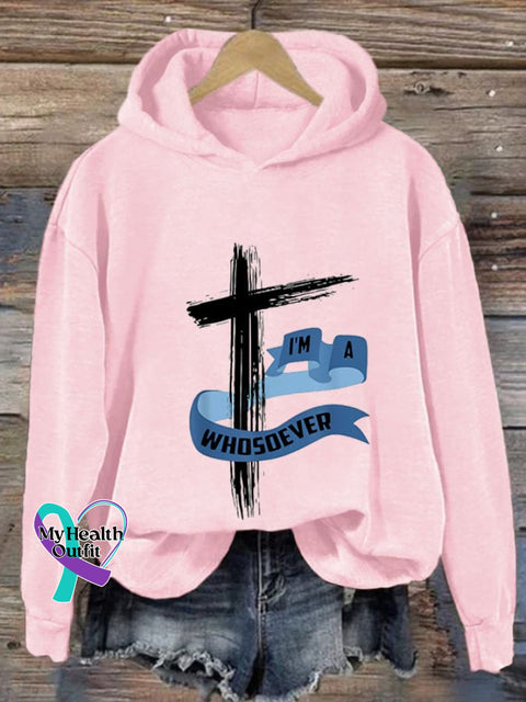 Women’s Casual Printed Long Sleeve Sweatshirt Pink / S