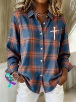 Women’s Casual Retro Faith Shirt As shown / S
