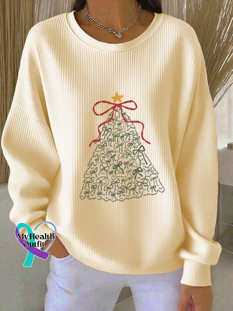 Women’s Christmas FDT Printed Sweatshirt Beige / S
