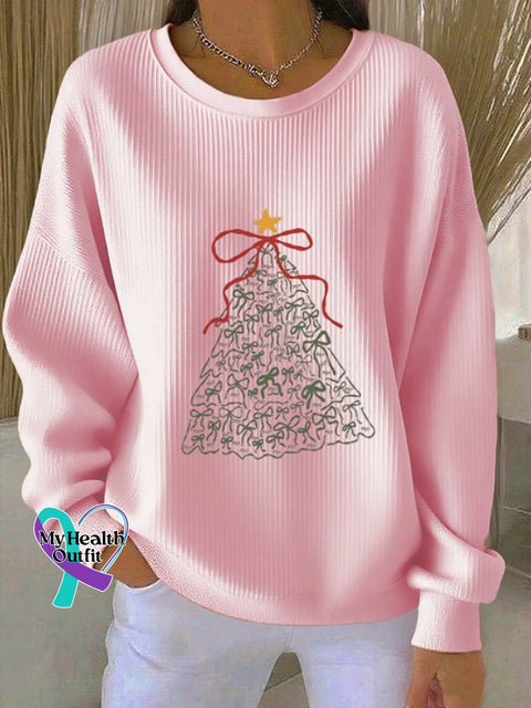 Women’s Christmas FDT Printed Sweatshirt Pink / S