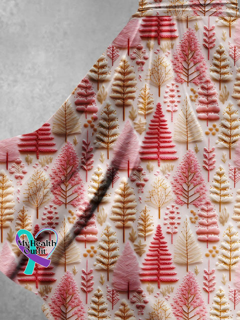 Women’s Christmas Gift Tree Print Design Maxi Dress