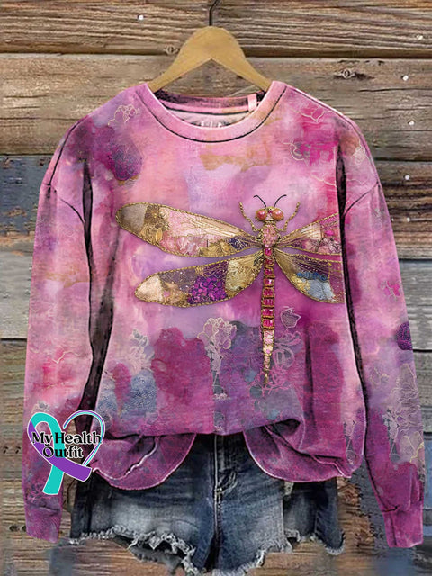 Dragonfly Sweashirt Multicolor / S