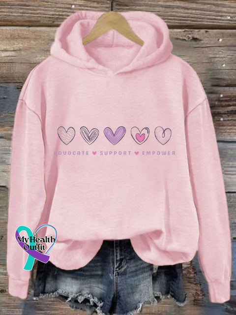 Women’s Eduocate Support Empower Printed Sweatshirt Light Pink / S