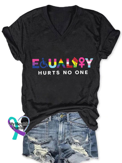 Women’s Equality Hurts No One Equal Rights T-Shirt Black / S