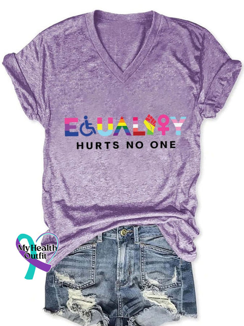 Women’s Equality Hurts No One Equal Rights T-Shirt Purple / S