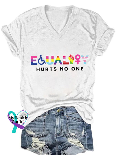 Women’s Equality Hurts No One Equal Rights T-Shirt White / S