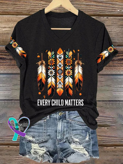 Women’s Every Child Matters Print T-Shirt Black / S