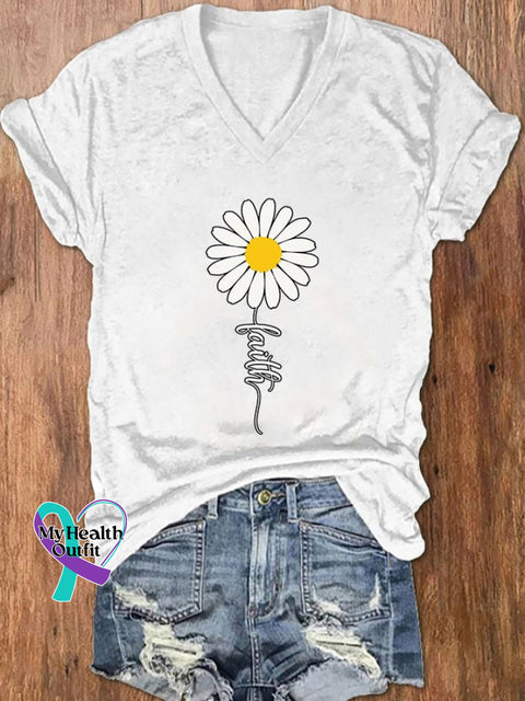 Women’s Faith Printed T-Shirt White / S