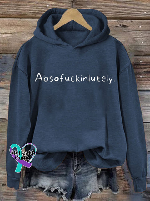 Women’s Funny Letter Print Casual Sweatshirt Blue / S