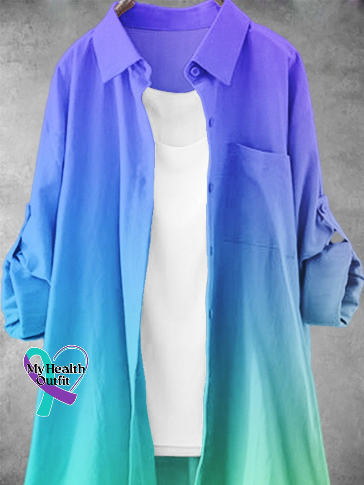 Women’s Gradient Art Print Dress