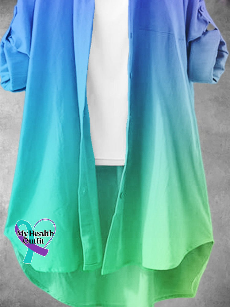 Women’s Gradient Art Print Dress