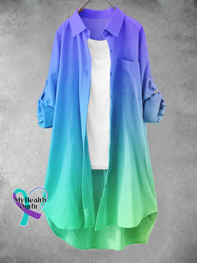 Women’s Gradient Art Print Dress Muilticolor / S