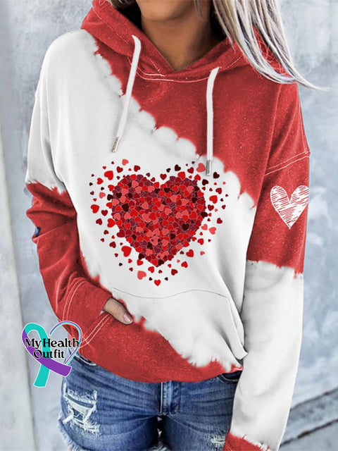 Women’s Heart Hoodie Watermelon Red / S