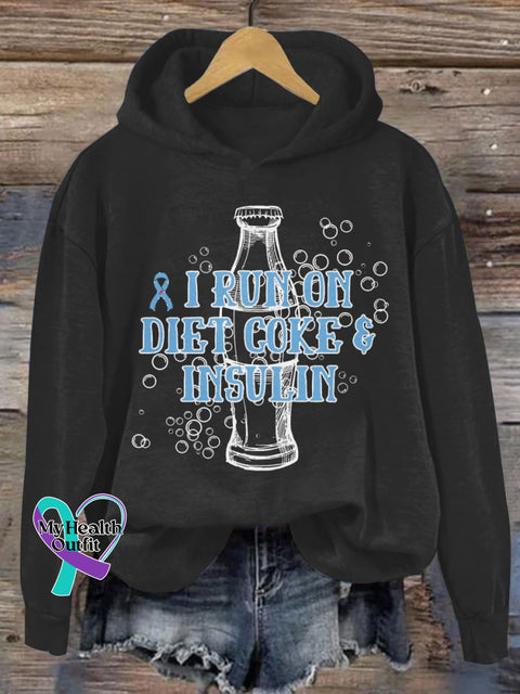 Women’s I Can Do Anything Except Make Insulin Print Casual Sweatshirt Black / S