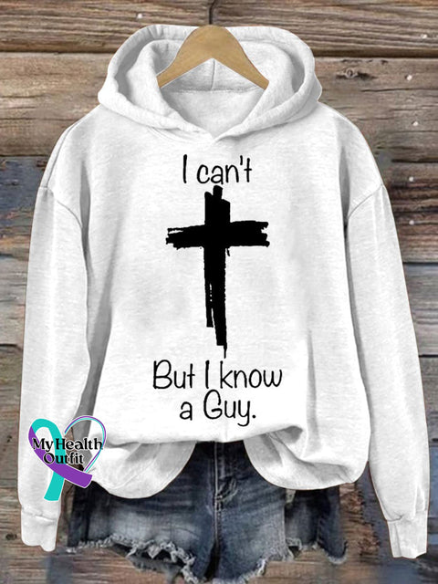 Women’s I Can’t But Konw A Guy Christian Print Casual Sweatshirt White / S